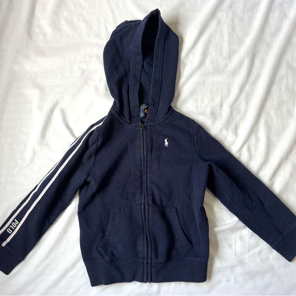 Polo Ralph Lauren Girls Blue Zip Up Hoodie